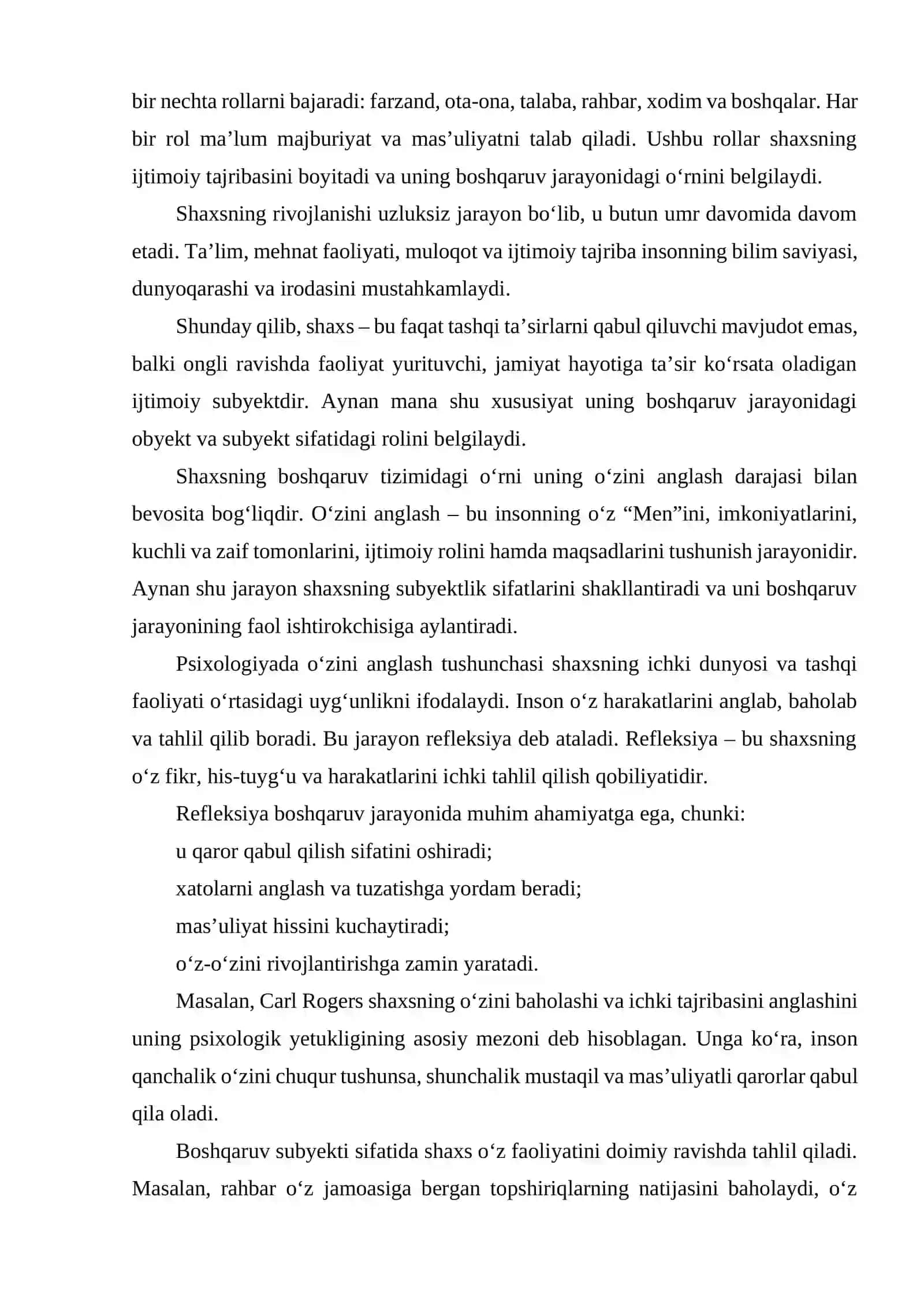 Shaxs Boshqaruvining Obyekti va Subyekti Sifatida 4