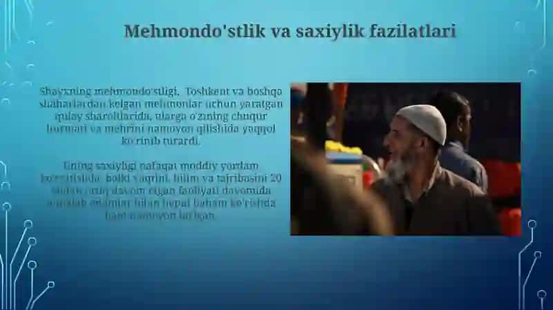 Shayx Muxammad Sodiq Muhammad Yusufning ijtimoiy odoblari 4