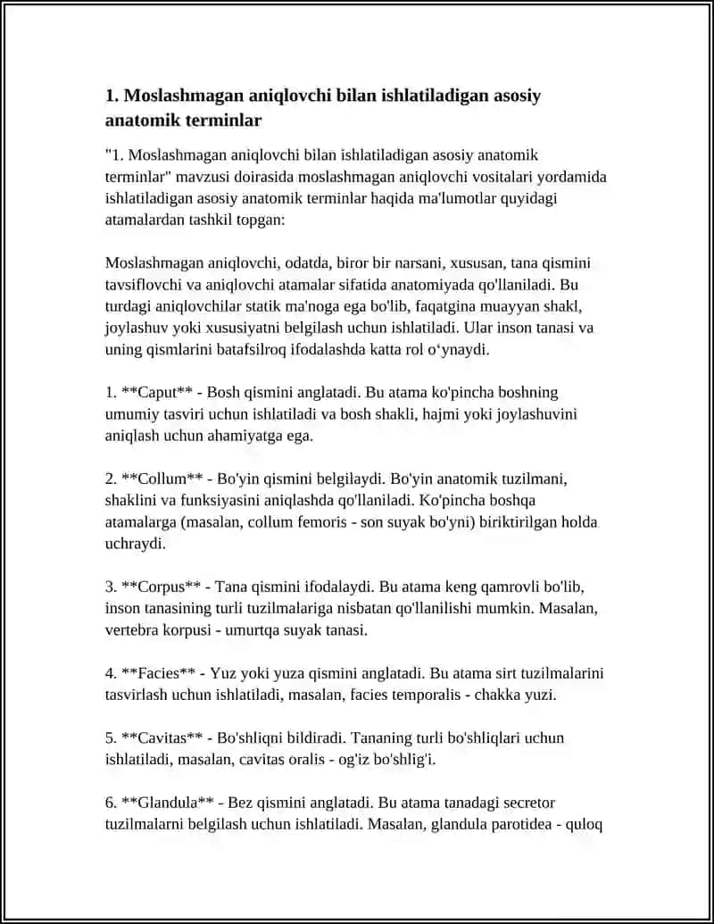 Anatomik terminlar 4
