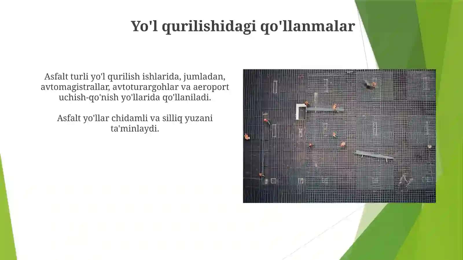 Neftyòlbitumlarivaularniyòlqurilishidaishlatishsohalari 4