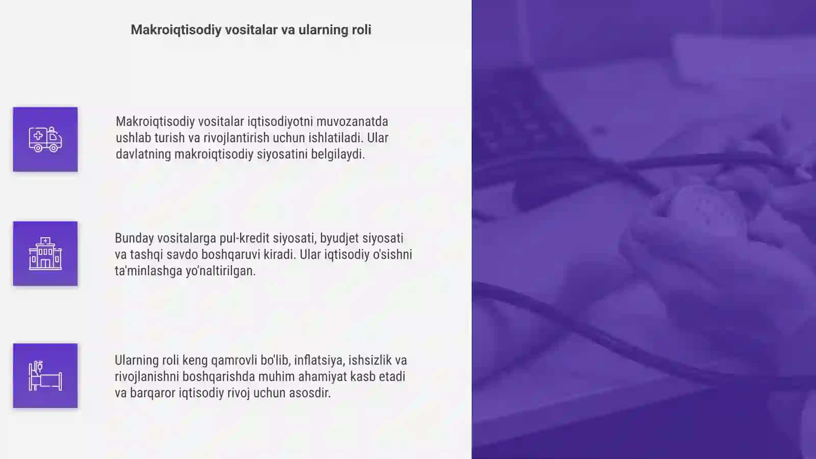 Iqtisodiy siyosat vositalari va boshqaruv nszariyasi 4
