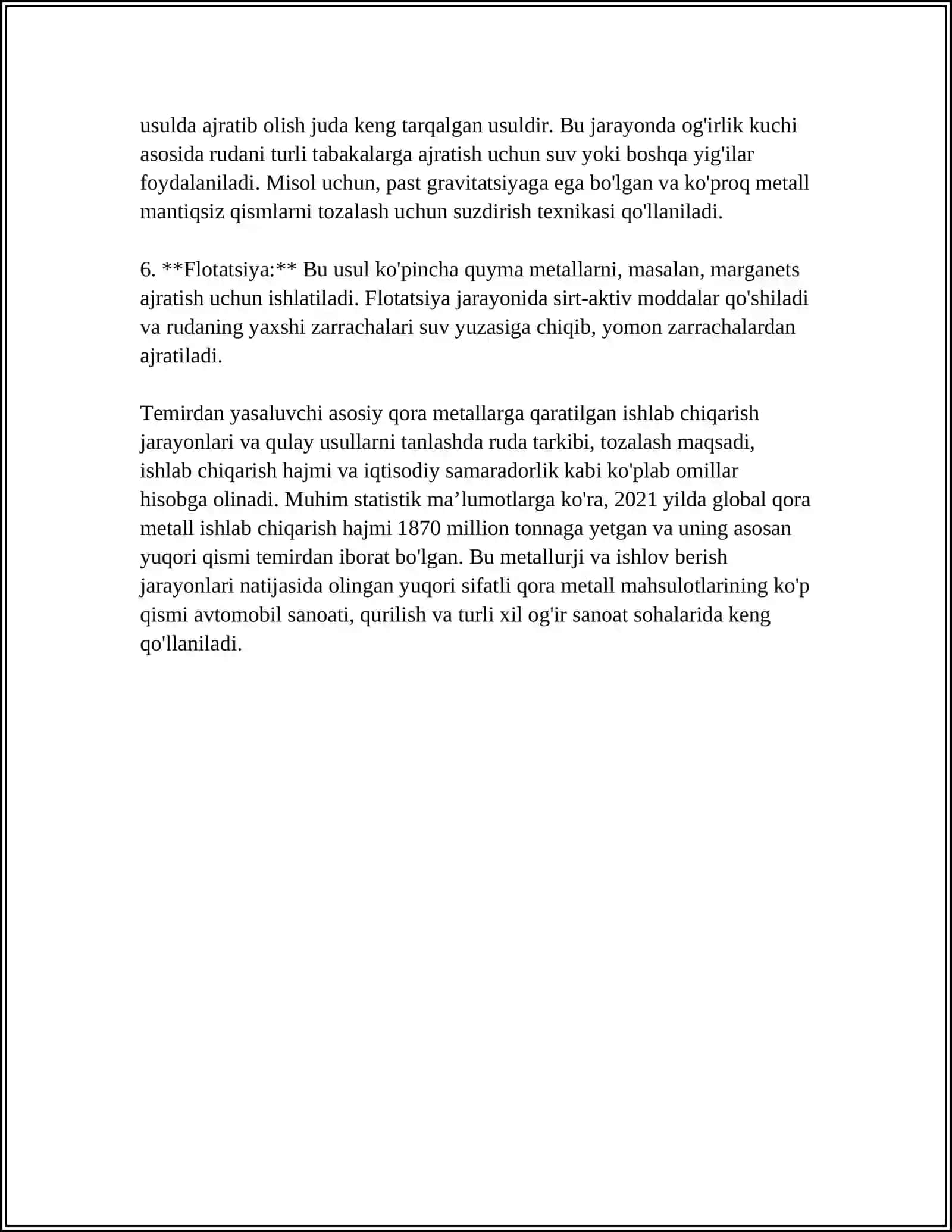 RUDALARDAN QORA METALL OLISH TEXNOLOGIYASI 4