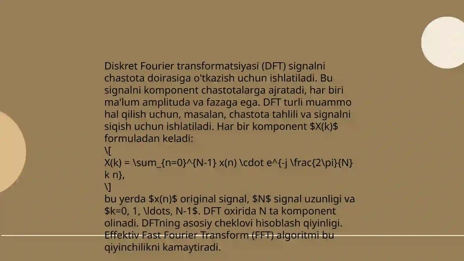 Signallarni raqamli qayta ishlashda sonli ketma-ketliklarning tatbiqlari 4