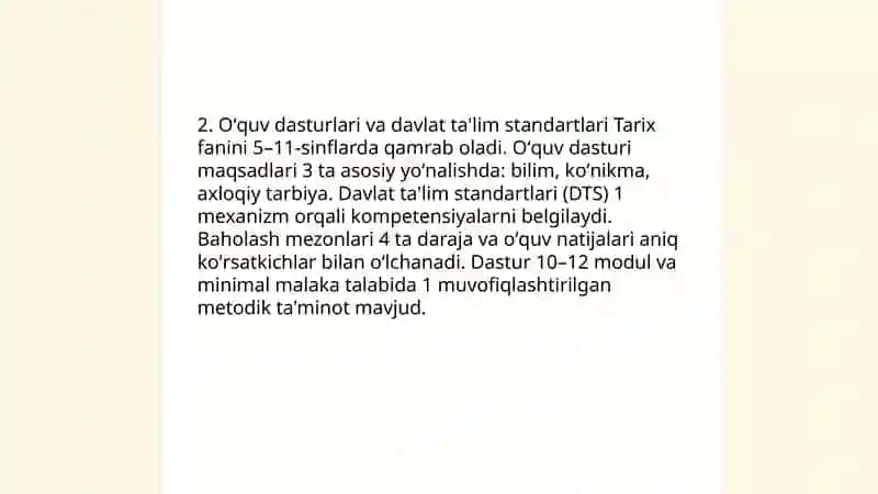 Tarix oʻqitishning didaktik ta'minoti 4