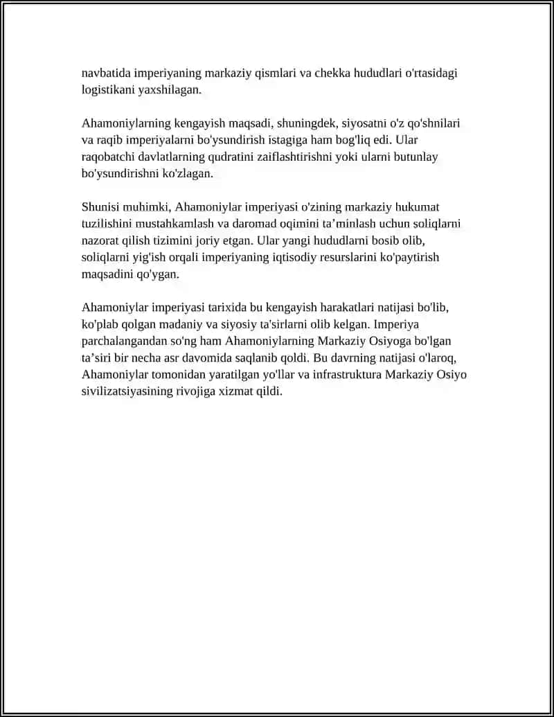AHAMONIYLARNING MARKAZIY OSIYOGA KIRIB KELISHI AHAMONIYLAR DAVRIDA IJTIMOIY IQTOSODIY HAYOT 4