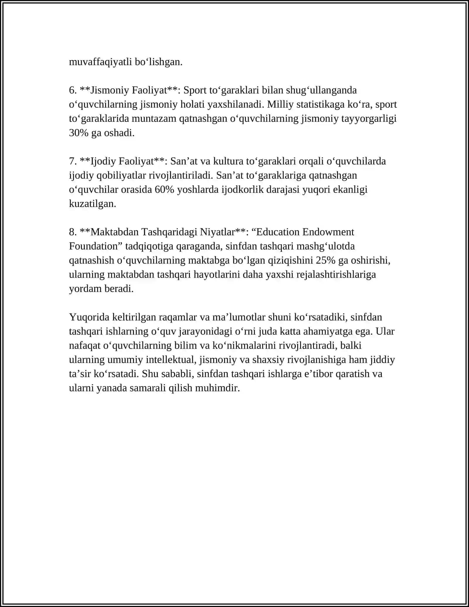 BOSHLANGʻICH SINFLARDA MATEMATIKADAN SINFDAN TASHQARI ISHLARNI TASHKIL QILISH TURLARI 10BET 4