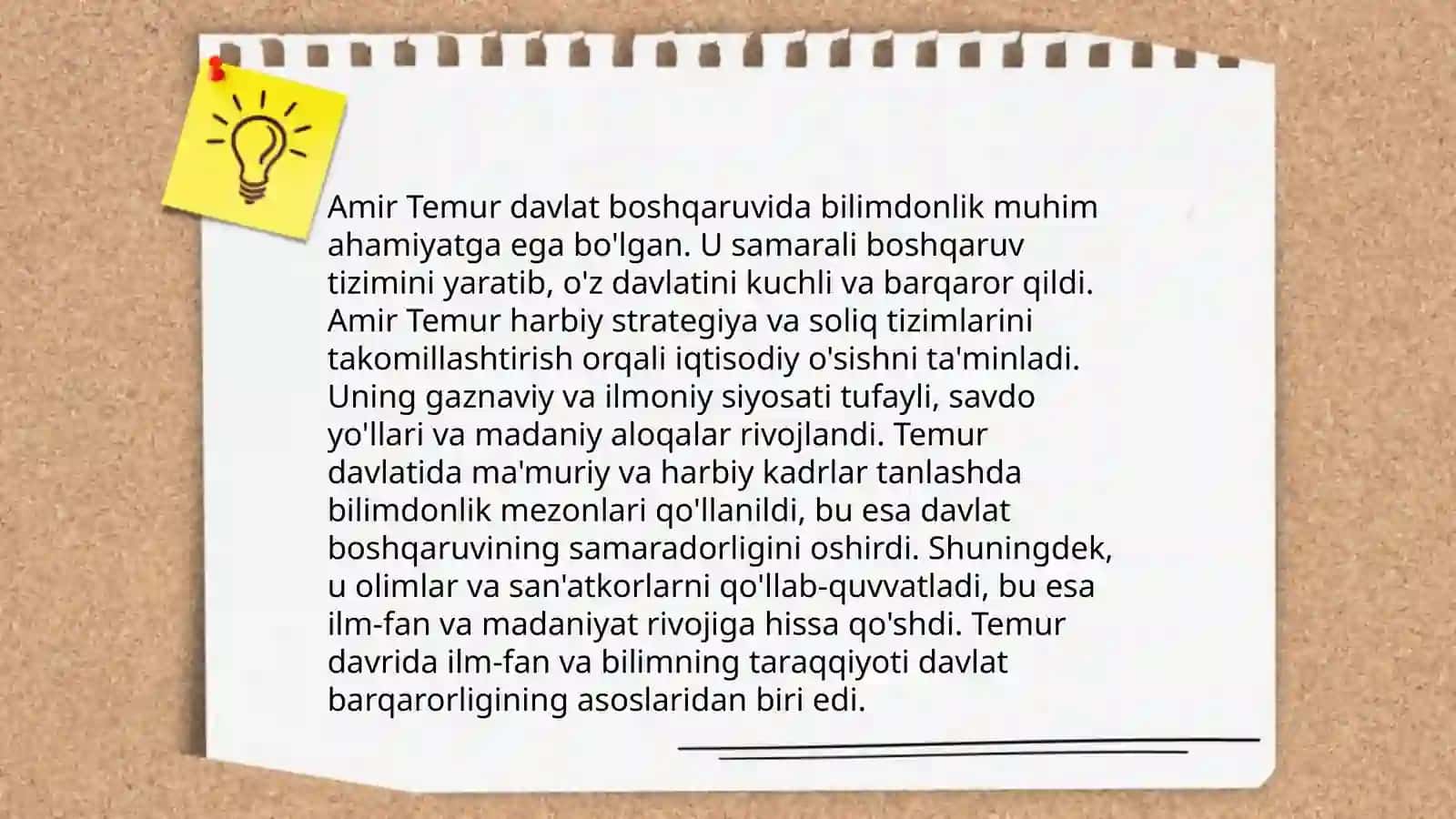 Boshlang’ich ta’lim o’qituvchilarning ko’nikma va malakalarini oshirishda Amir Temur, Mirzo Ulug’bek va Zahiriddin Muhammad Bobur merosidan foydalanish 4