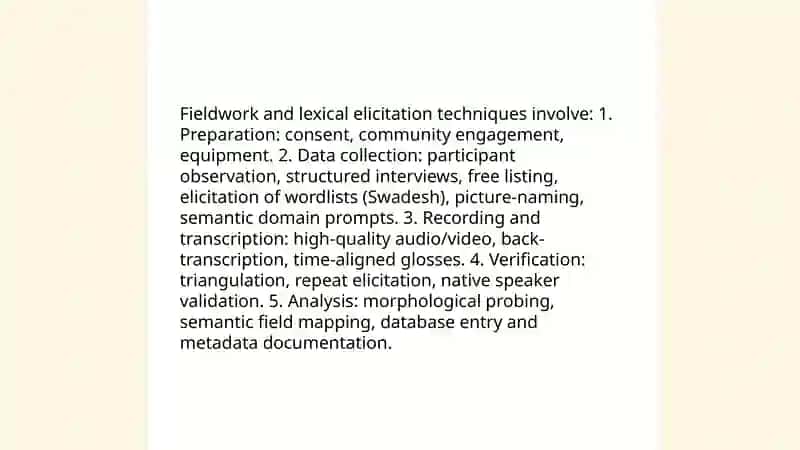 Methods and Procedures of Lexicological Research 4