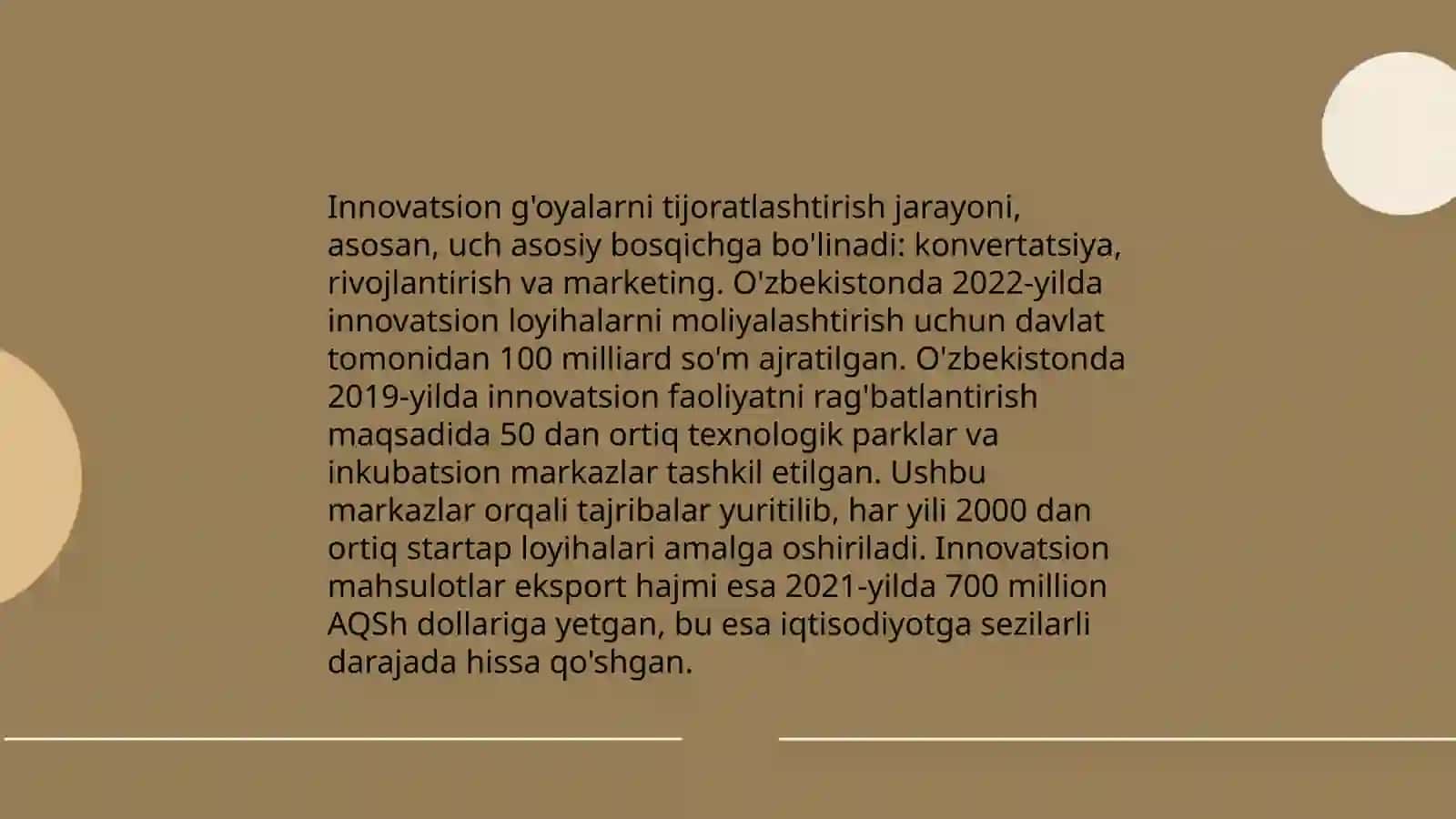 Innovatsion mahsulotlar yo'nalishlari 4
