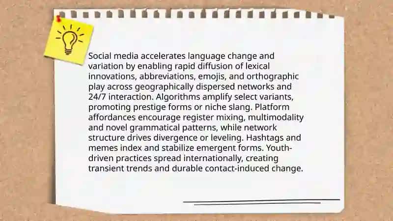 The role of the media in the dynamics of language processes 4