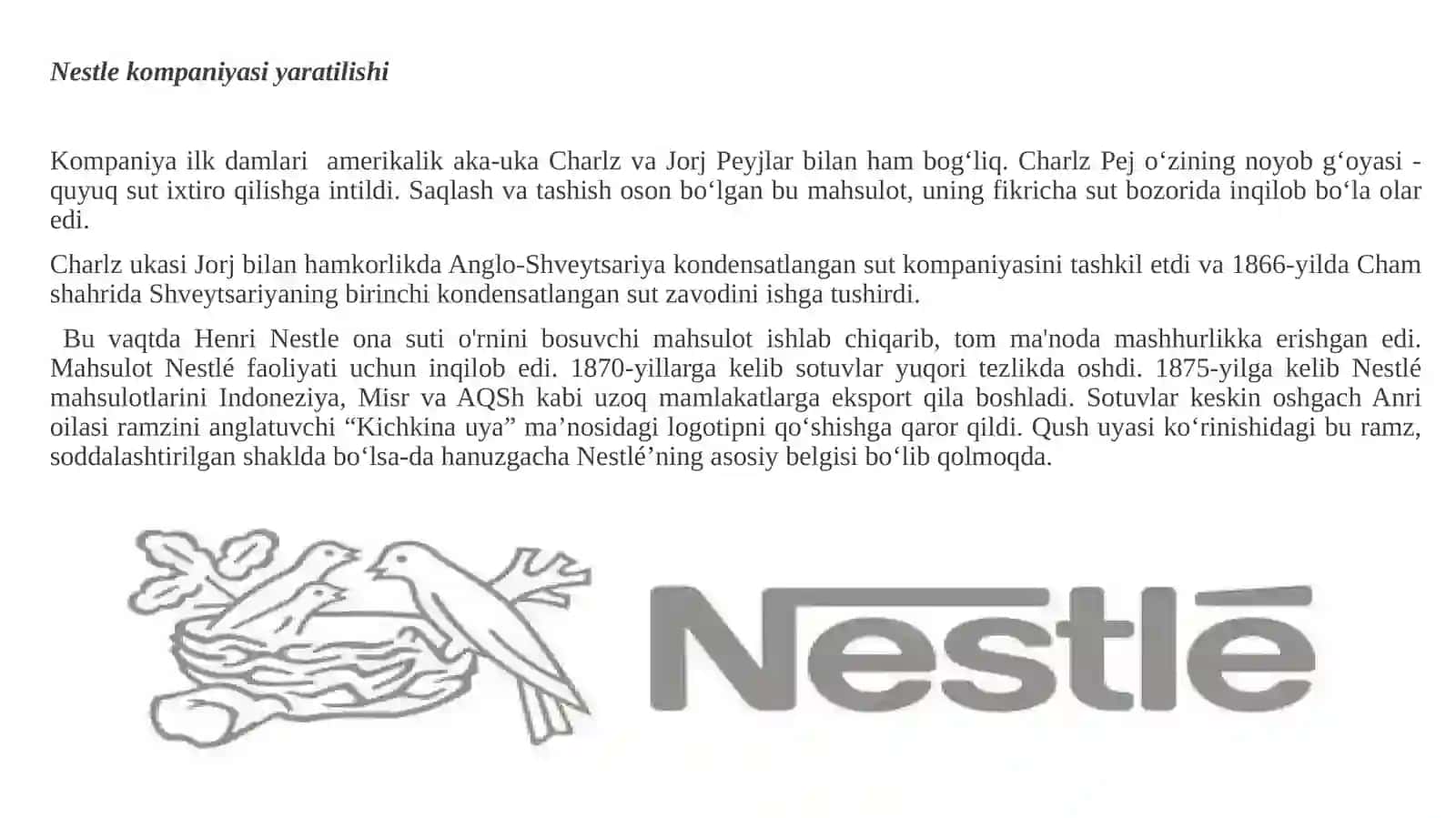 Nestle kompaniyasi 4