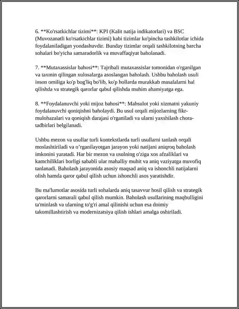 TALABALARNING BILIMINI BAHOLASH TIZIMI 4