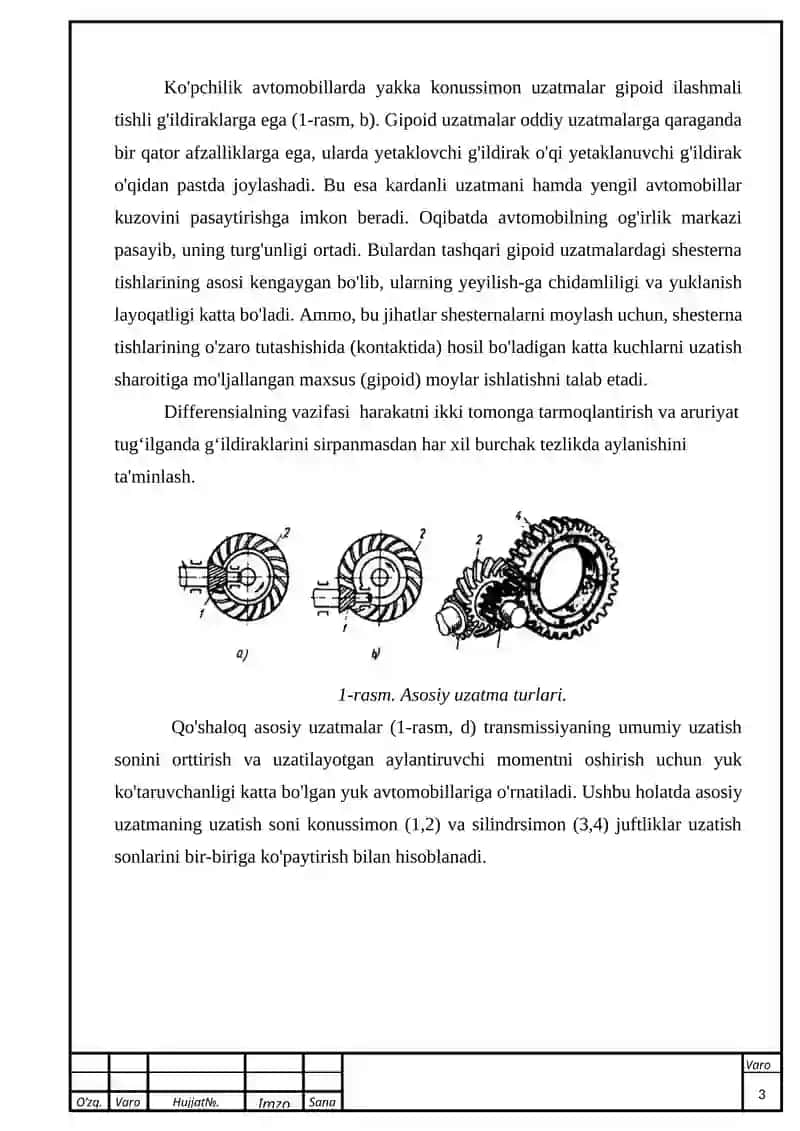 Zamonaviy avtomobillarda differensiallariga texnik xizmat ko'rsatish 4