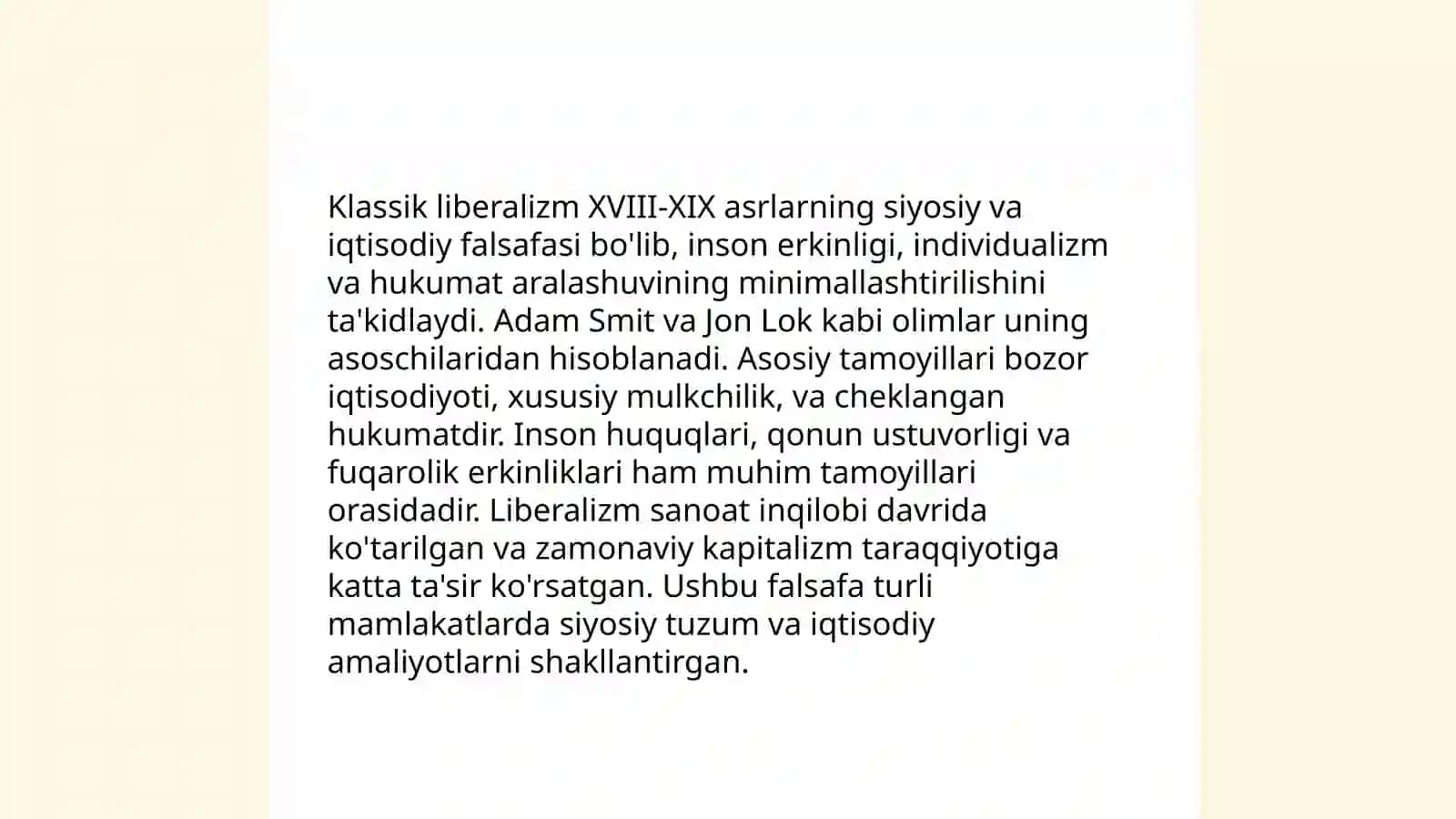Jon Lokk klassik liberalizm mafkurasining asoschisi 4