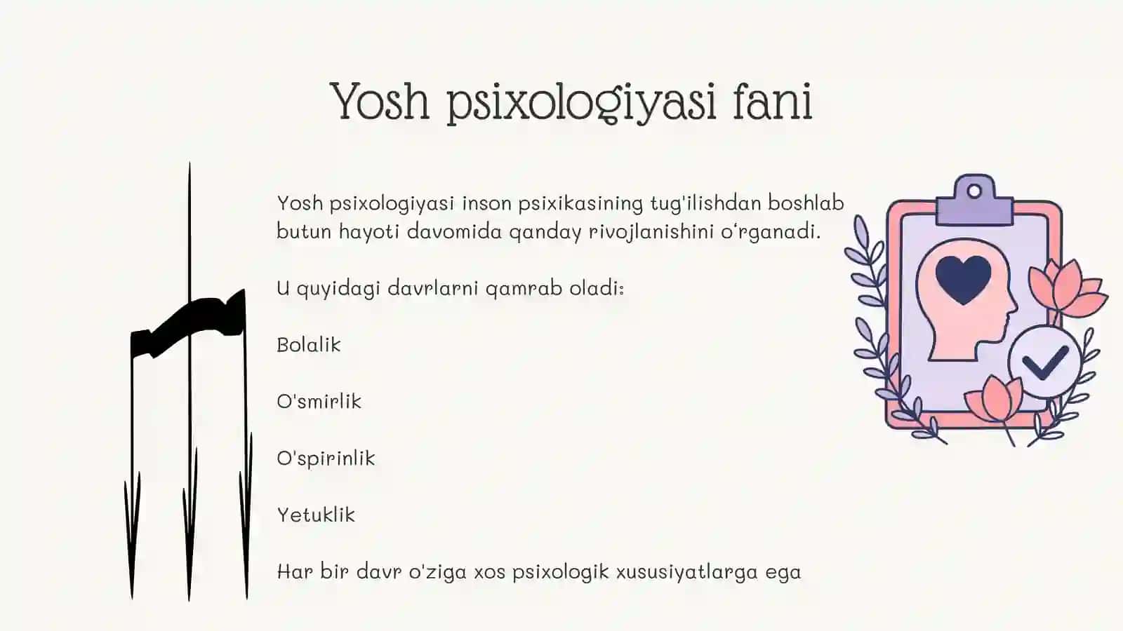 Yosh va Pedagogik Psixologiya Fanining Tadqiqot Sohasi va Muammolari 4