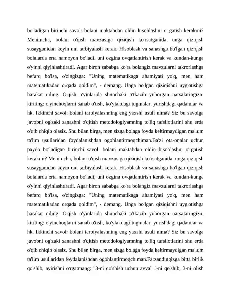BOLALARNI MIQDOR VA TARTIB SANOQQA OʻRGATISH SANOQ BOʻLIMI YUZASIDAN KOʻRGAZMALI QUROLLAR YASASH 4