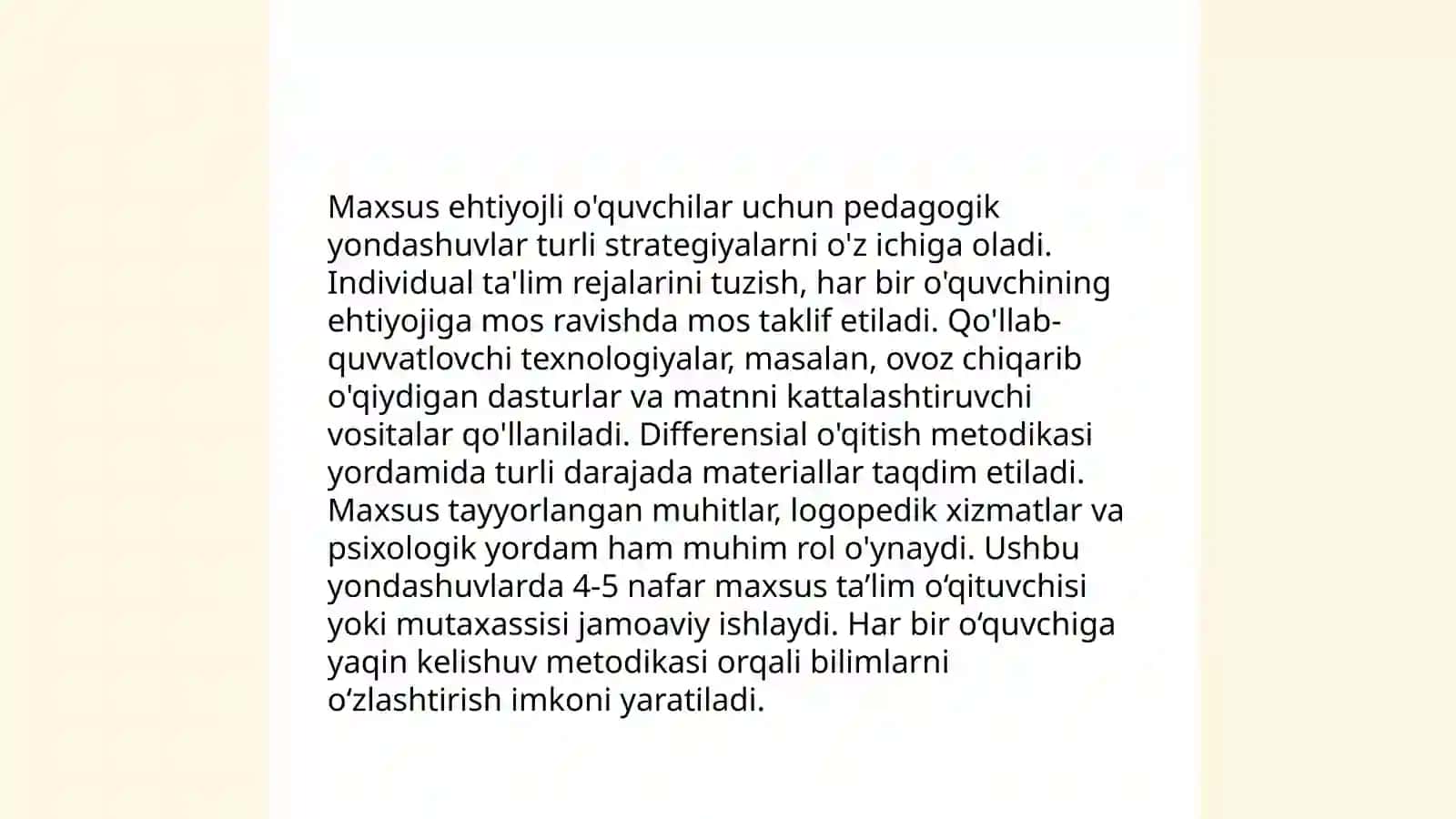 Inklyuziv ta'lim jarayonida pedagogika va axborot kommunikatsiya texnologiyalardan foydalanish 4