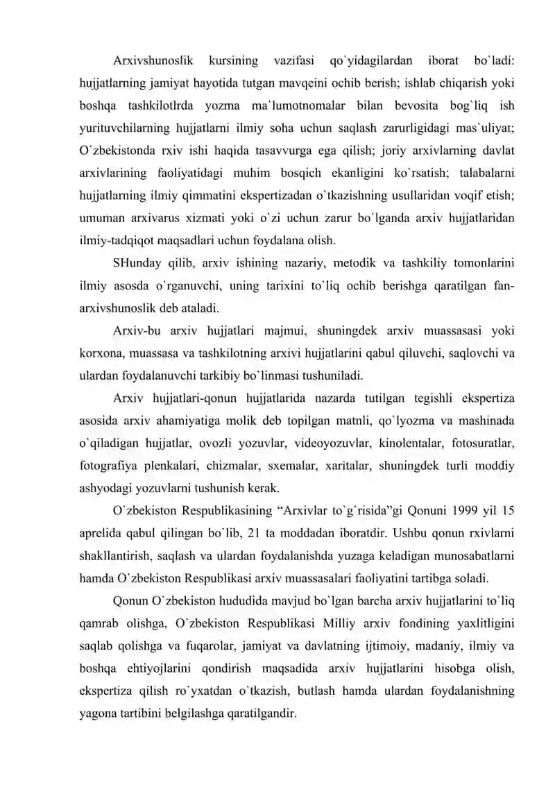 Arxiv manbalarining o'lkamiz tarixini o'rganishdagi ahamiyati 4