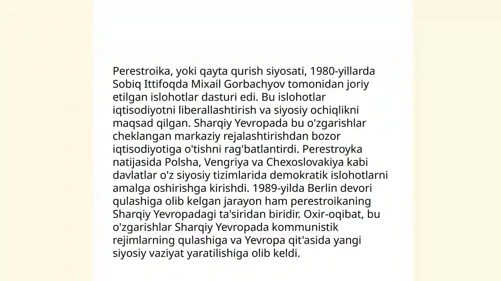 20 asrning 80 yillarida sharqiy Yevropa davlatlaridagi demokratik inqiloblar 4
