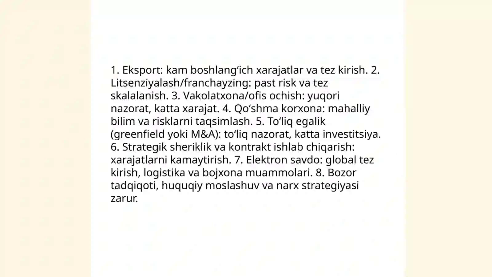 Eksportni kengaytirish imkoniyatlari 4