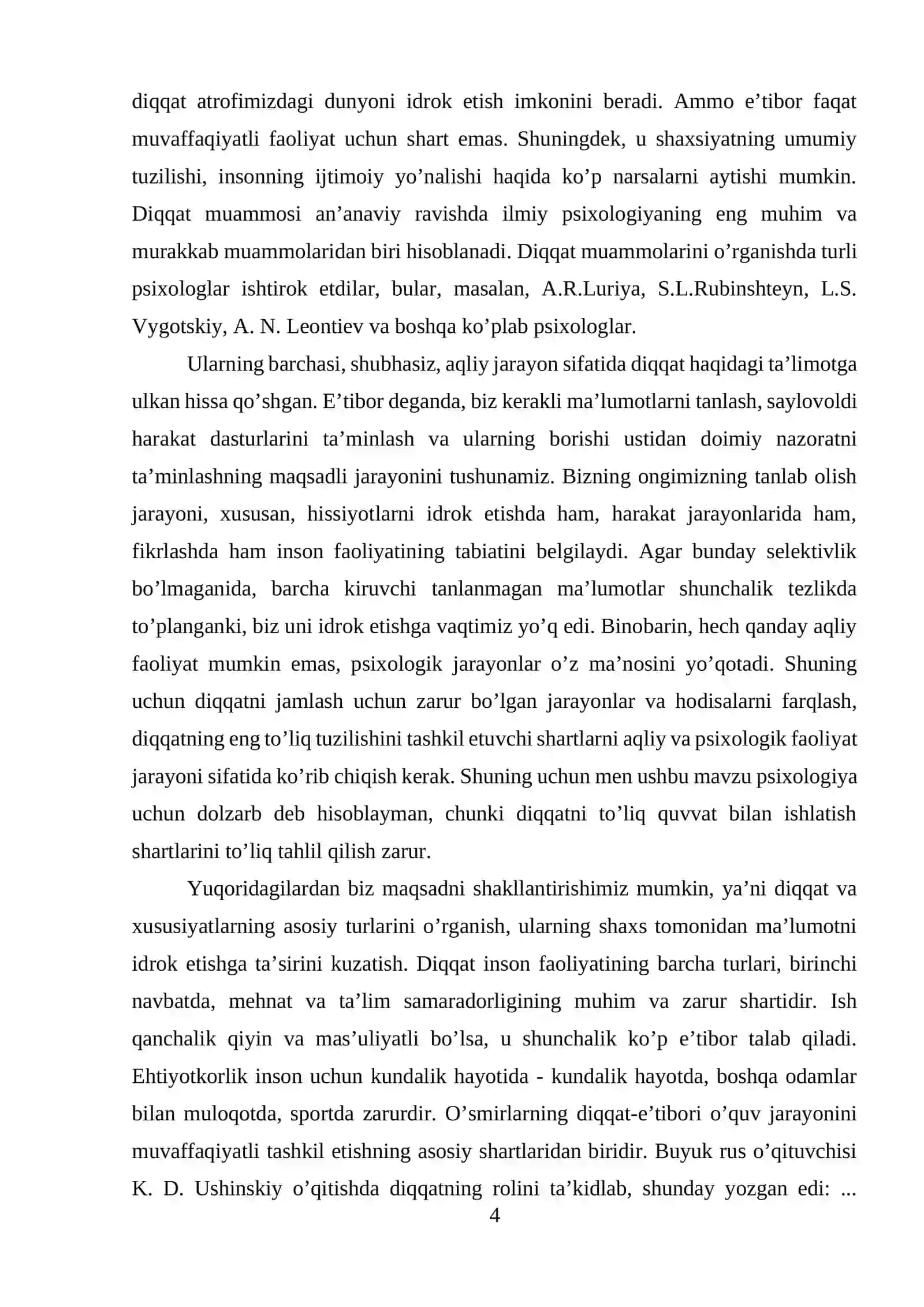 O‘smirlardagi diqqatni psixologik xususiyatlarini eksperimental o’rganish 4