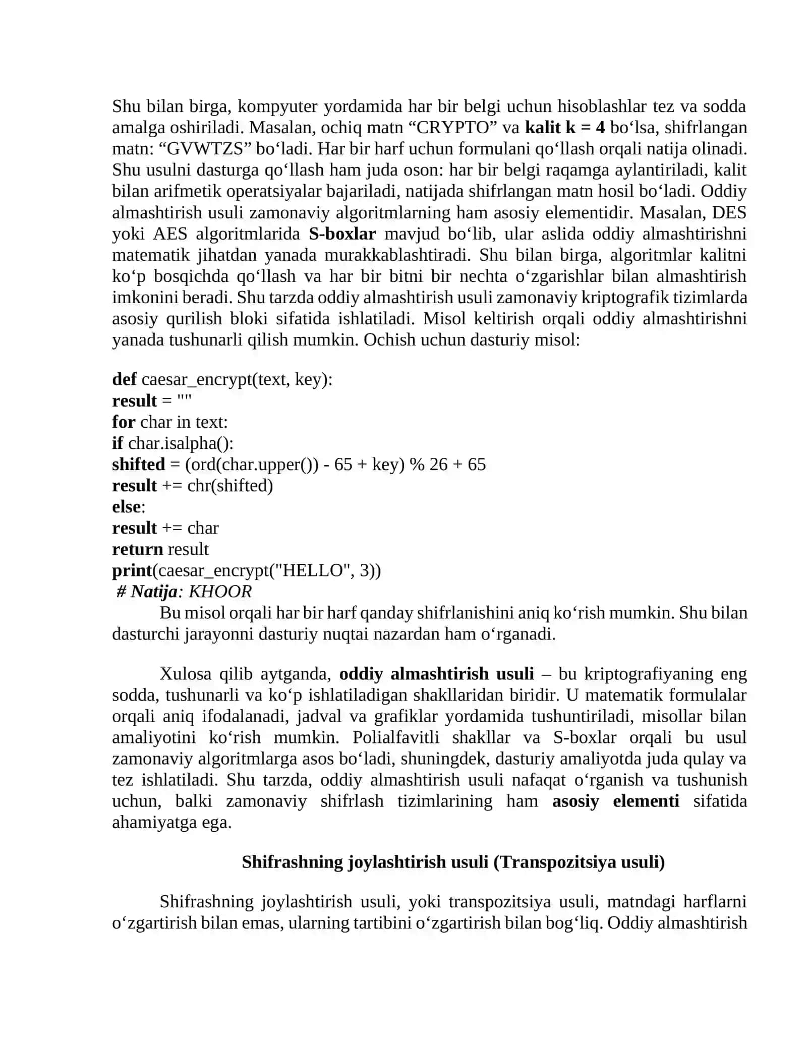 Simmetrik va asimmetrik shifrlash algoritmlari 4