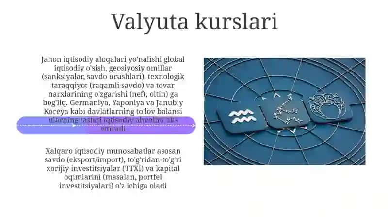 Xalqaro iqtisodiy munosabatlar asosiy shakillari va yoʻnalishlari 4