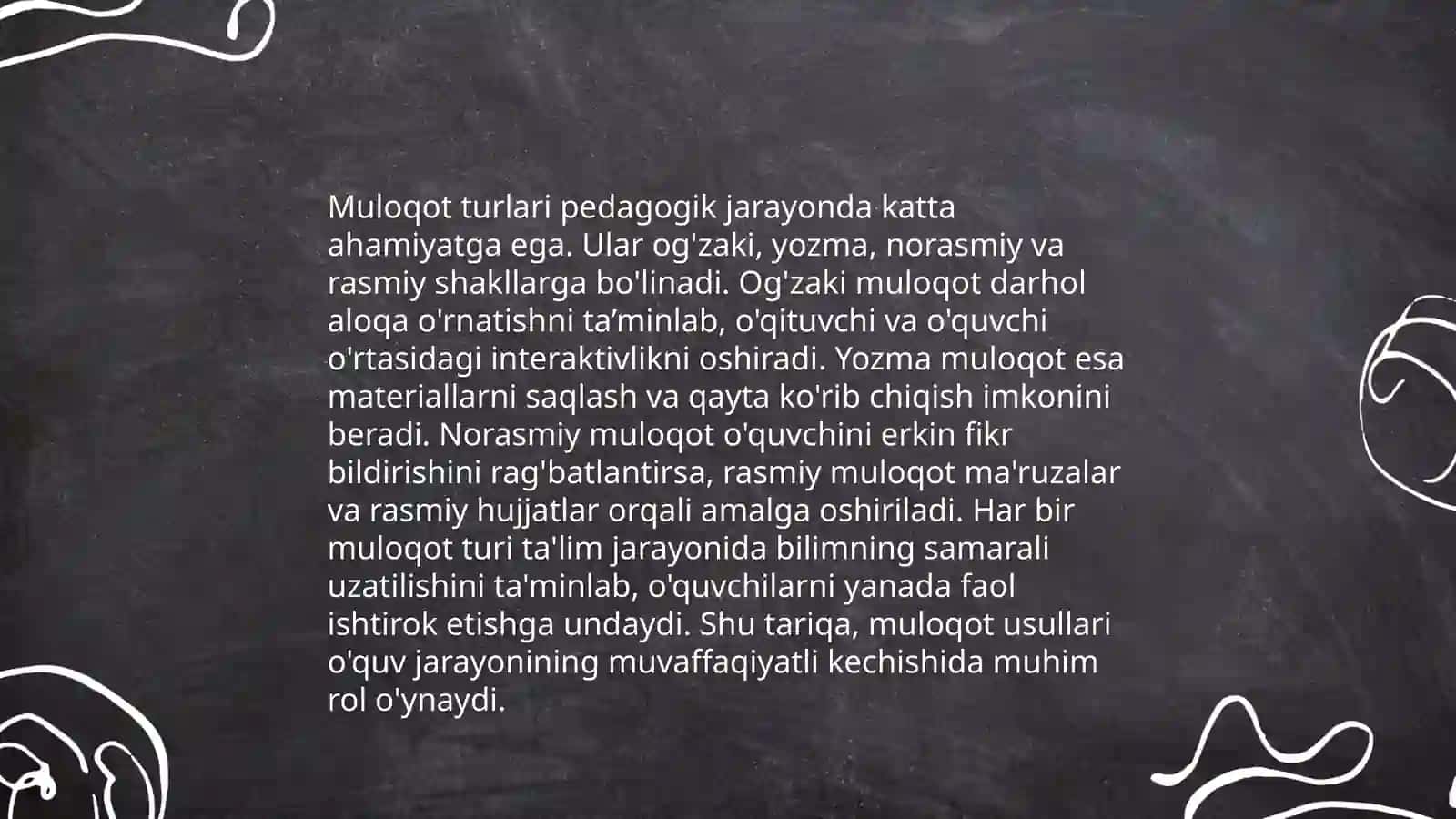 Pedagogik faoliyatda muloqotning ahamiyati 4