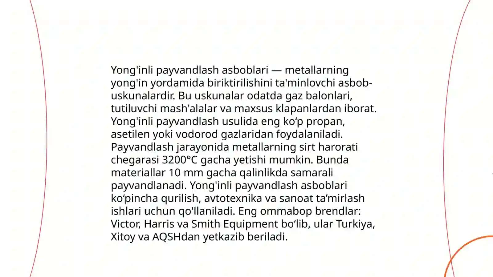 Birikmani biriktirishda qo'llaniladigan moslamalar, asboblar va materiallar 4