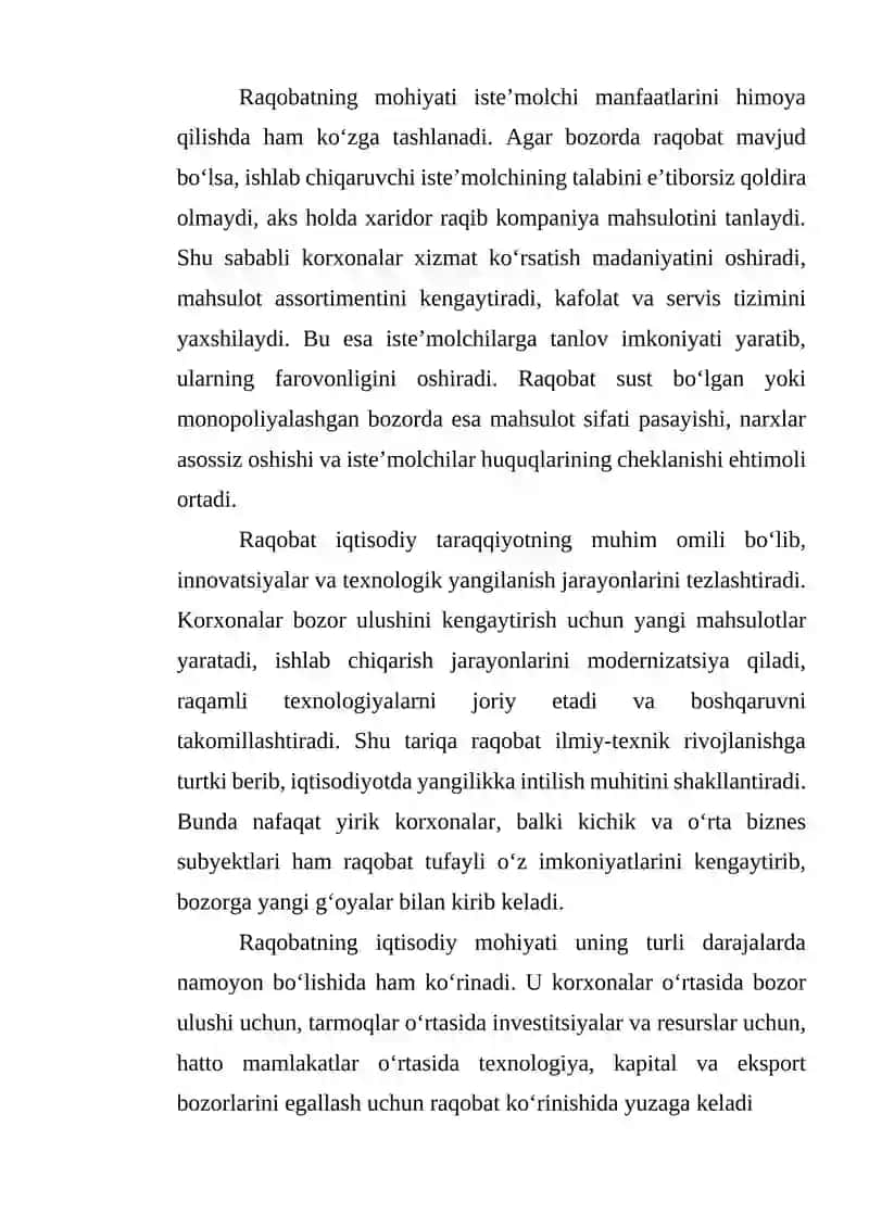 Raqobat tushunchasi va uning turlari 4
