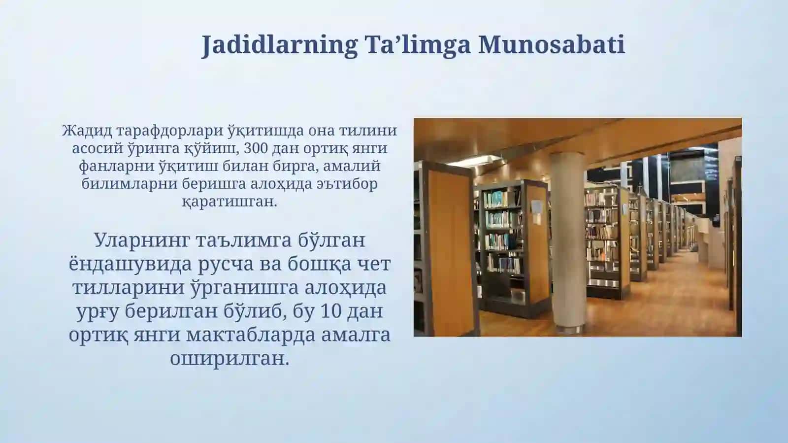 Jadidchi marifatparvarlarning kutunxona sohasi pedagogikasiga qoshgan hissalari 4