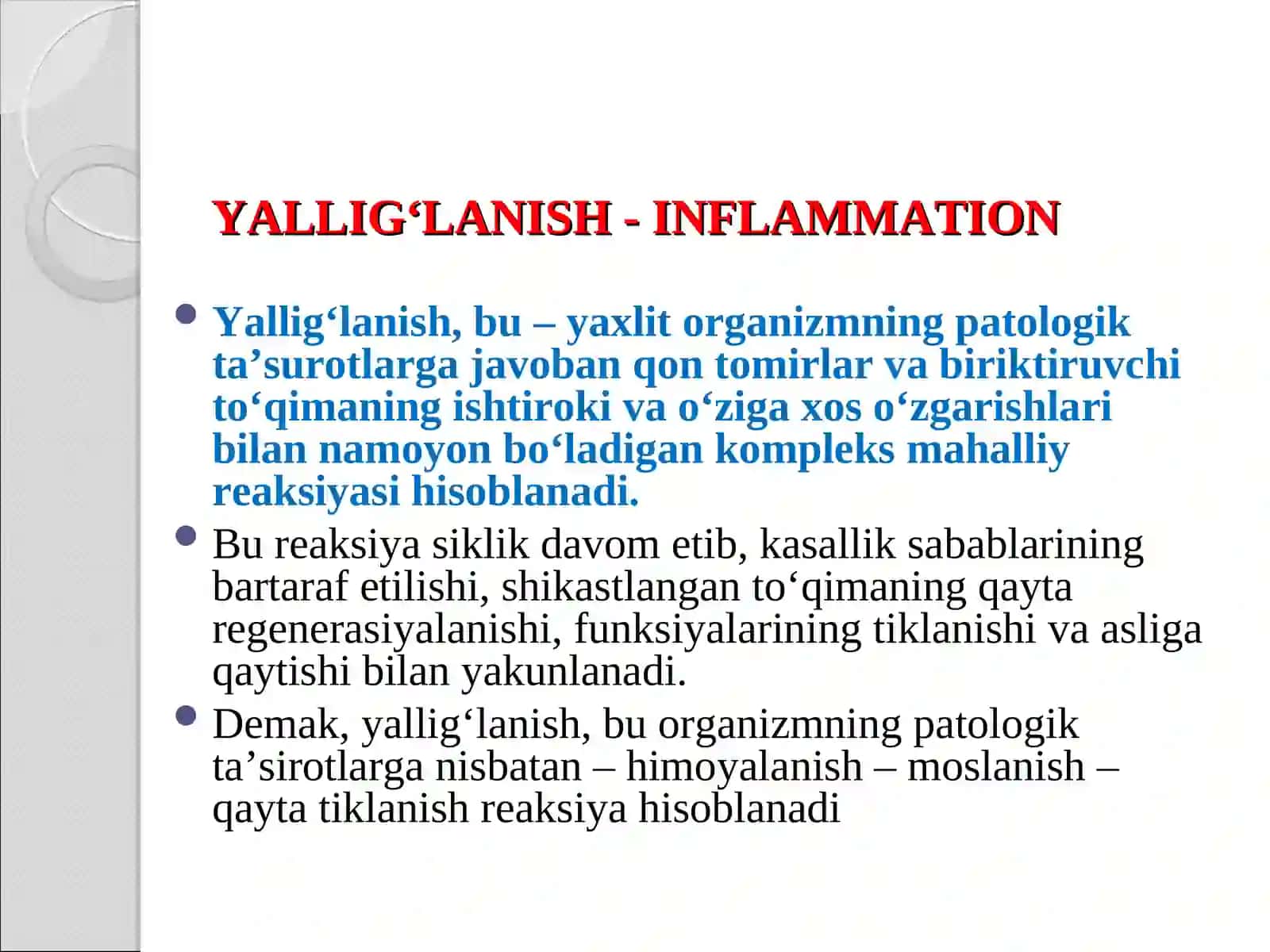 YALLIG’LANISH.O’TKIRYALLIG’LANISHMORFOLOGIYASI,TASNIFI 4