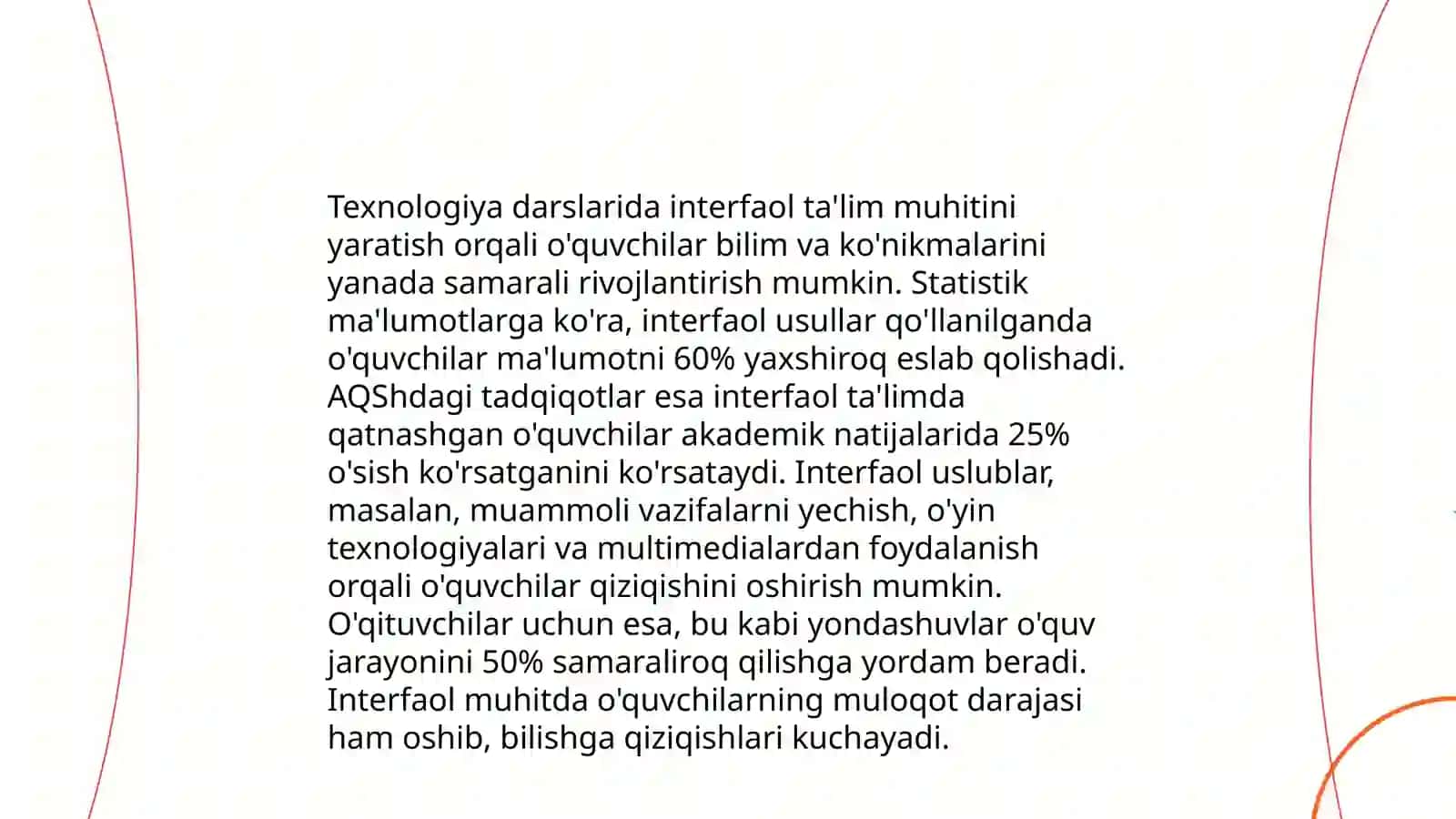 Interfaol usullarni texnalogiya darslarida foydalanish usullari 4