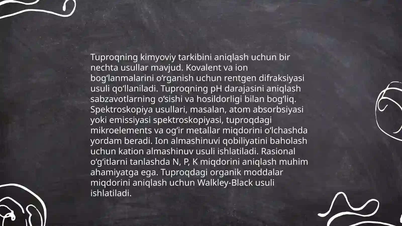 Agrokimyoviy xaritanoma tuzish va rasmiylashtirishni o'rganish 4