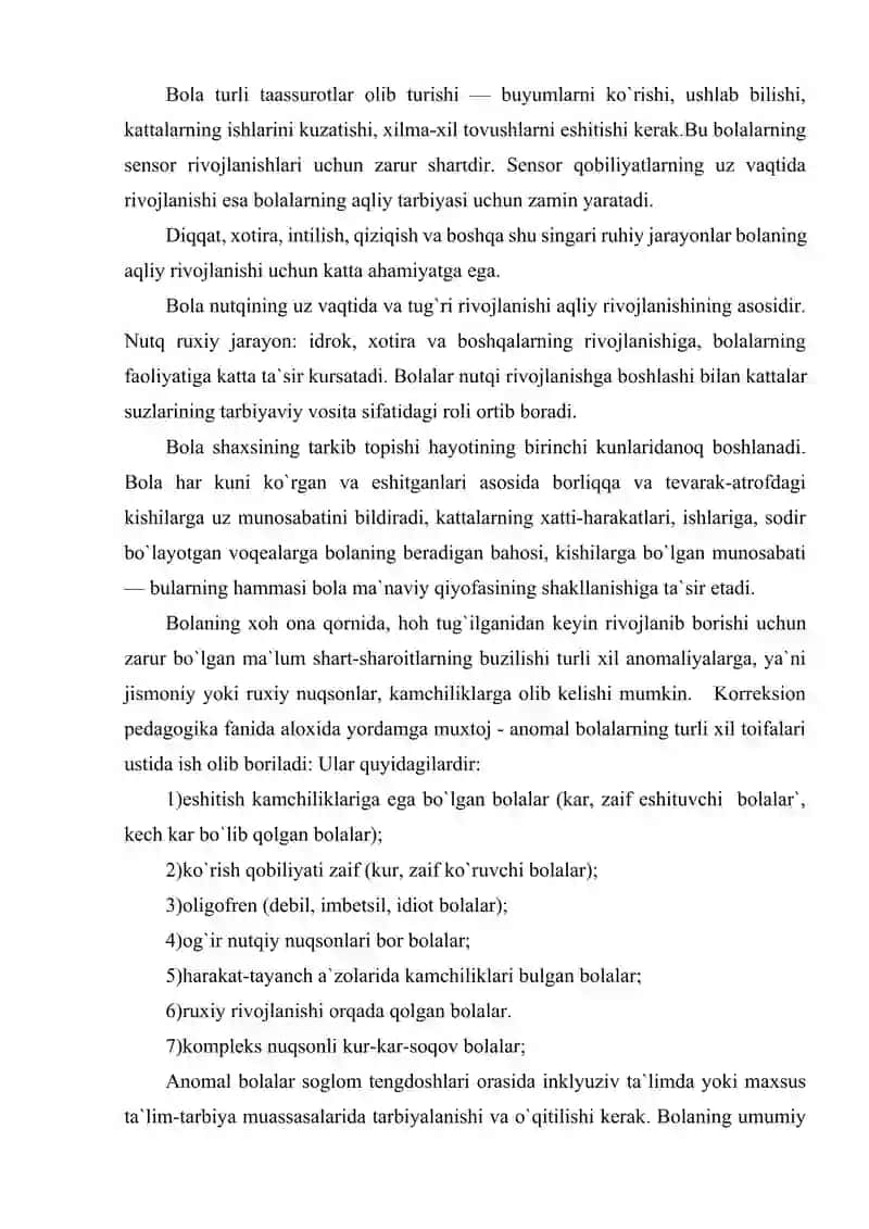 CHET ELDA ALOHIDA YORDAMGA MUHTOJ BOLALARNING INKLYUZIV TA'LIMI HAQIDA 4
