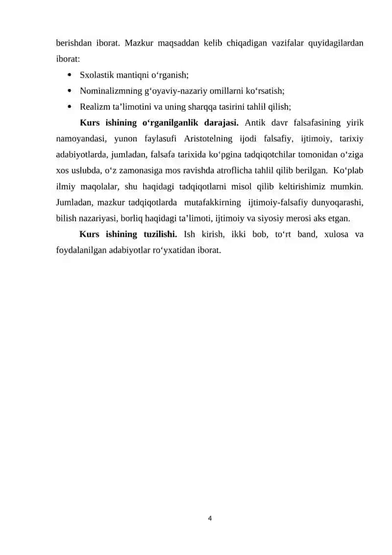 Sxolastik mantiqning o‘ziga xos tomonlari. Nominalizm va realizm 4