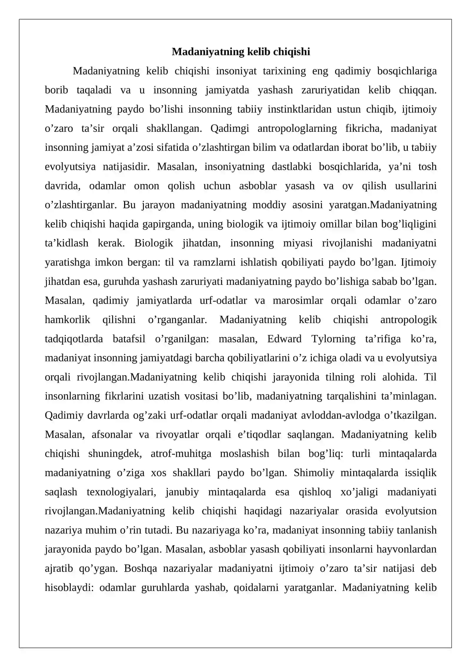 Sivilizatsiya va madaniyat o’rtasidagi farqlar 4