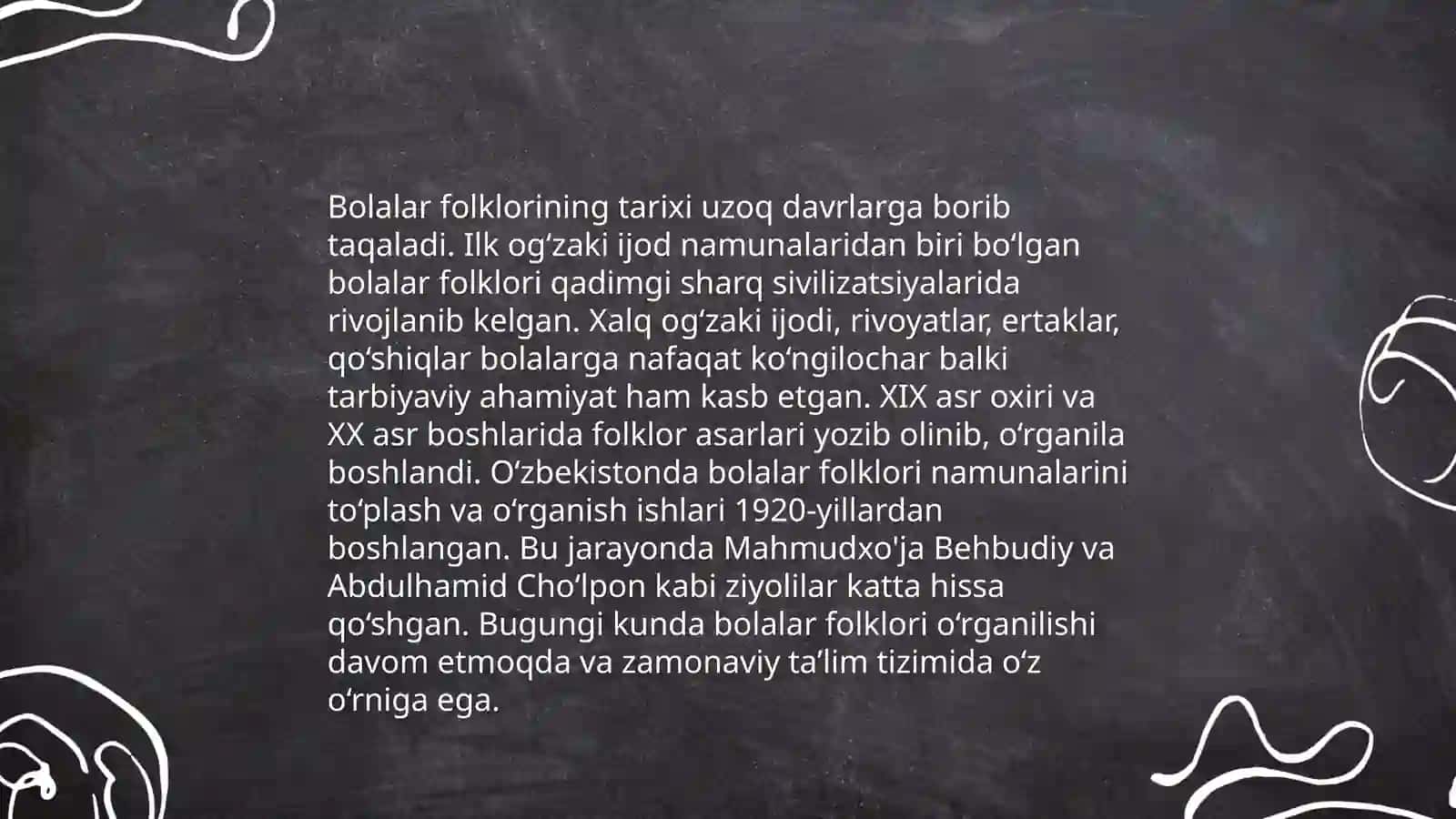 Bolalar folklorining tarixiy taraqqiyoti 4