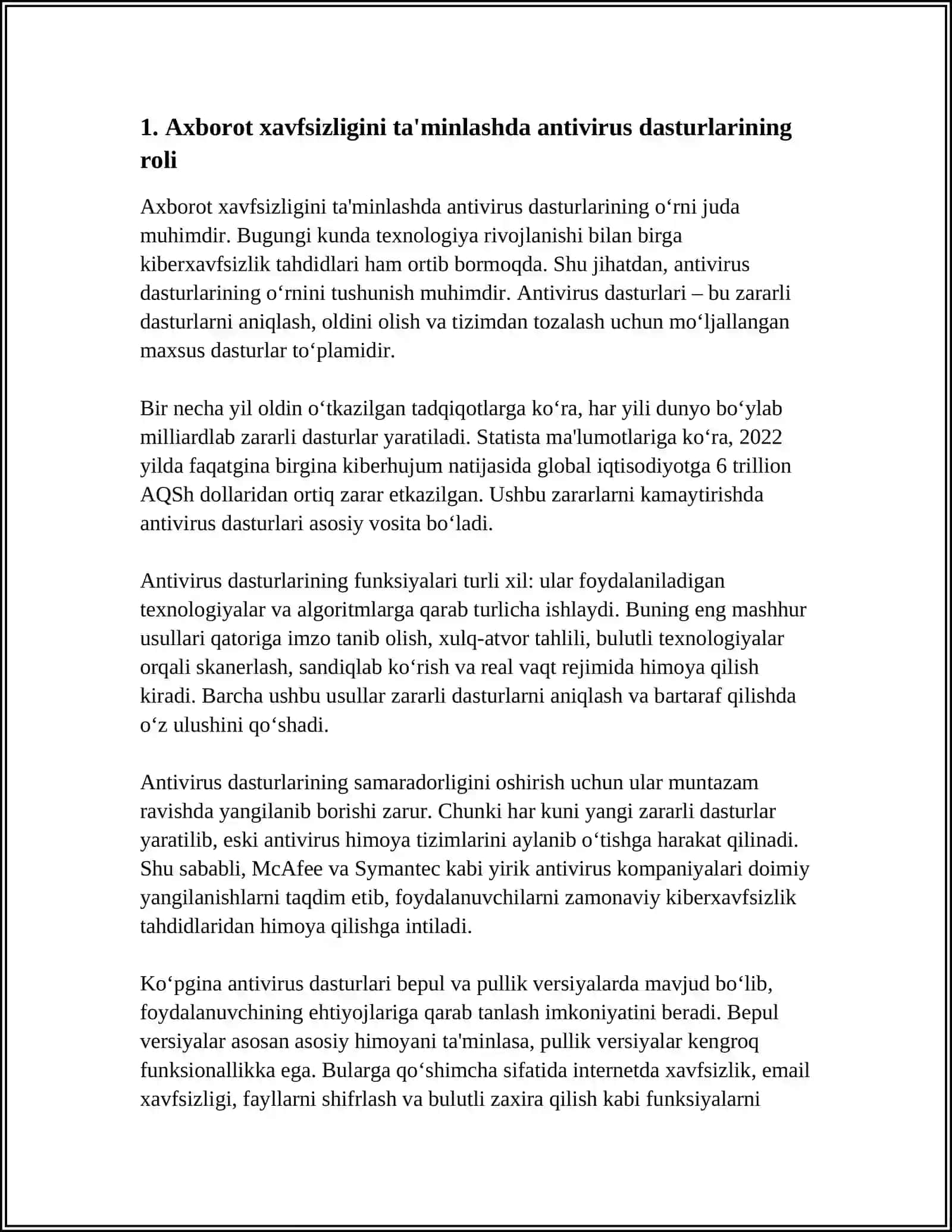 TOSHKENT AXBOROT TEXNOLOGIYALAR UNIVERSITETI KOMPYUTER INJENERING 4
