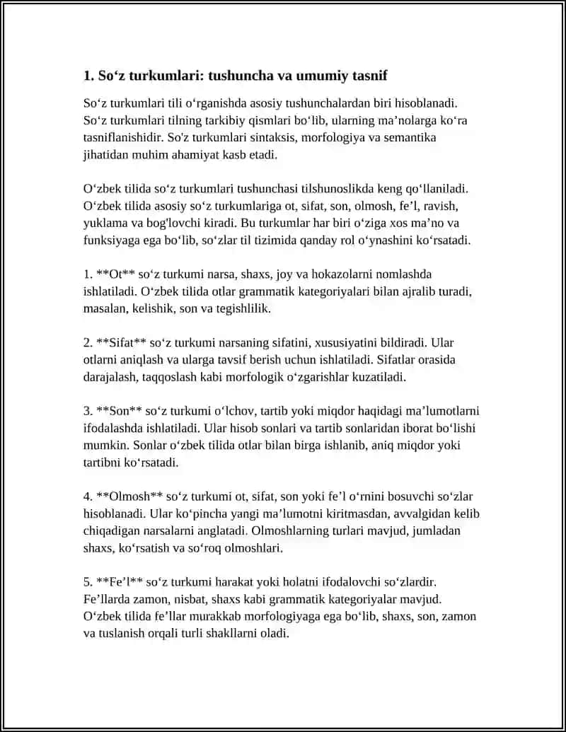SO’Z TURKUMLARI VA ULARNING GURUHLASH TAMOYILI 4