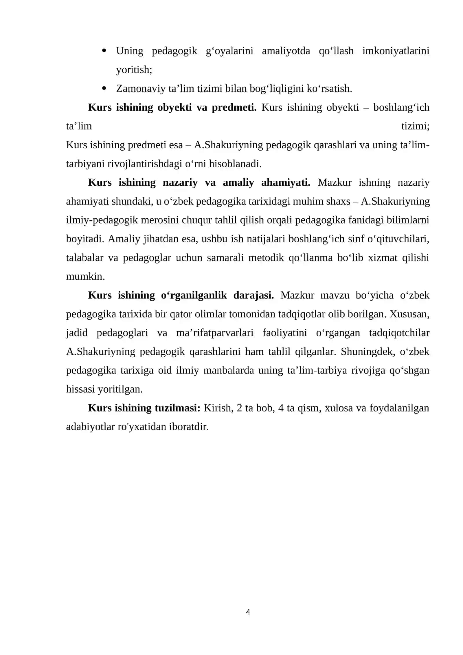 A.Shakuriyning ta’lim-tarbiyani rivojlantirishda tutgan o‘rni 4