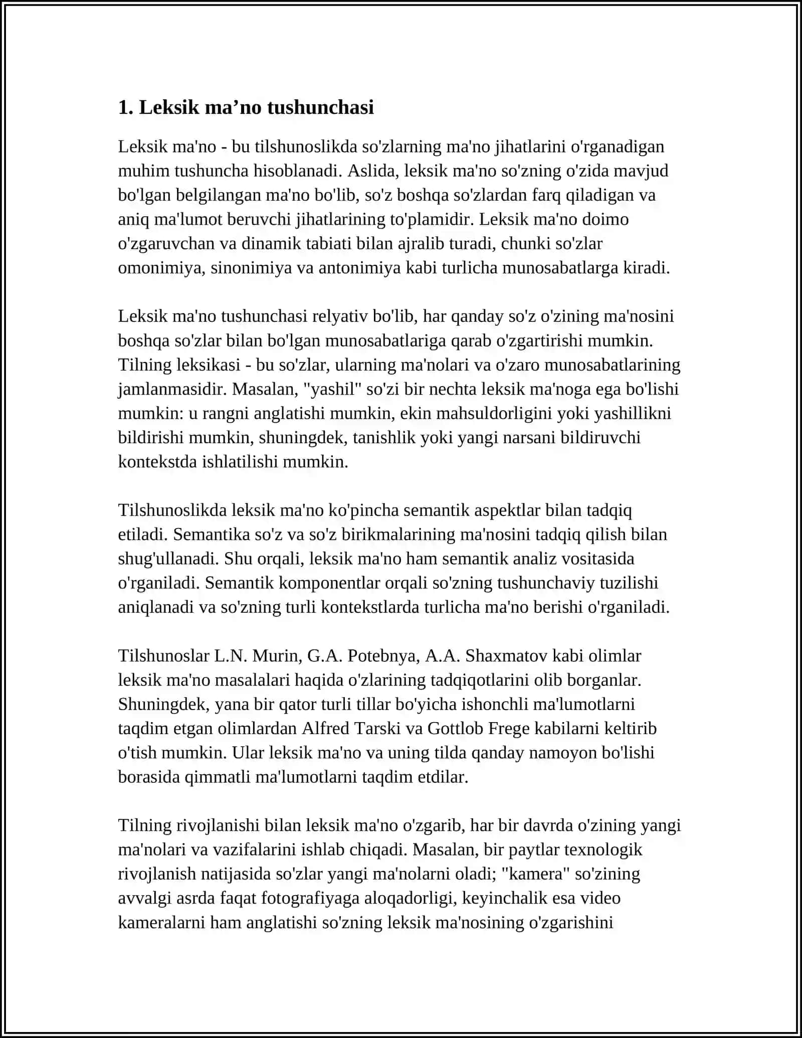 LEKSIK MAʼNO VA TUSHUNCHA 4