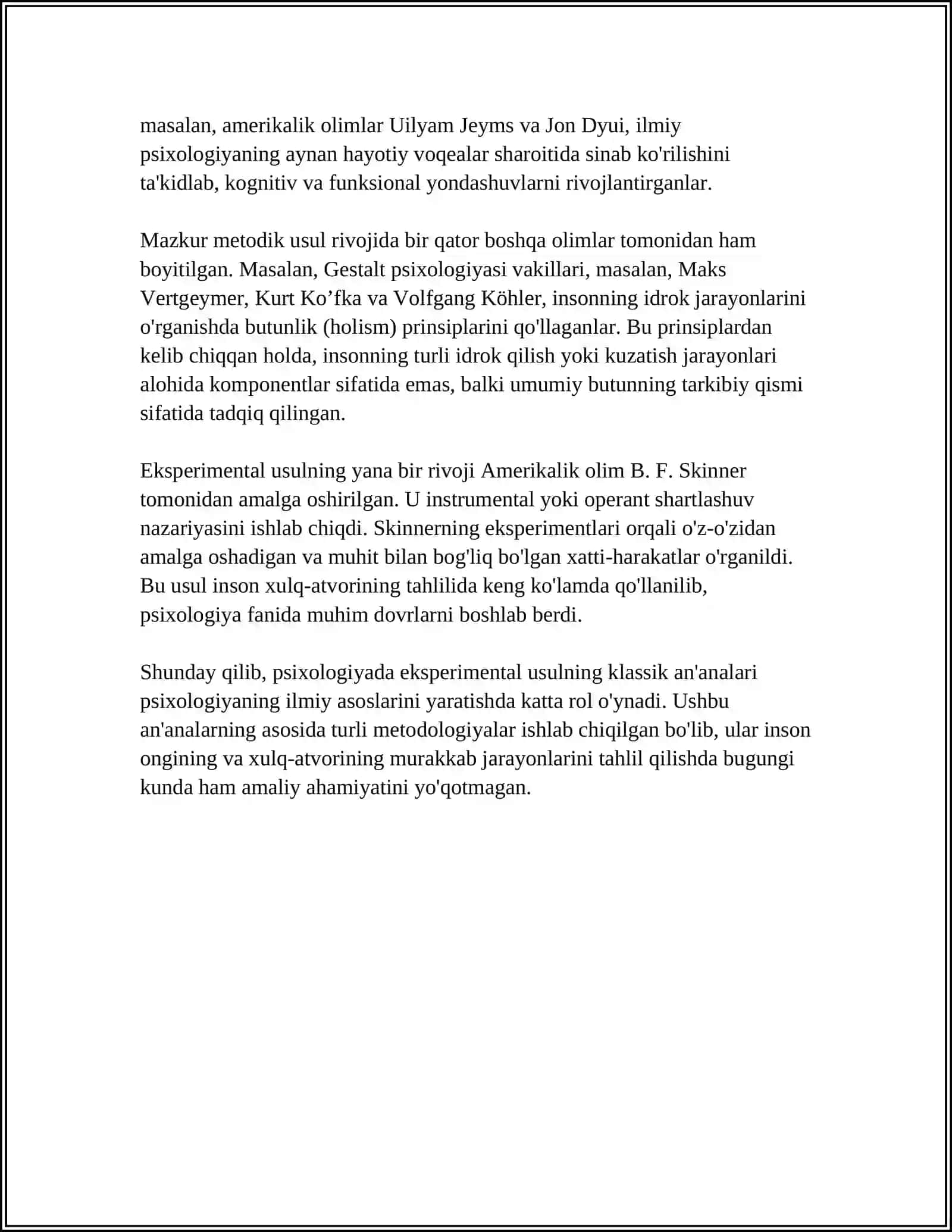 PSIXOLOGIYA FANINING KLASSIK TADQIQOTLARIDA METODIK USLUBLAR 4
