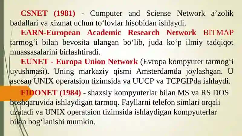 Internet tarmogʻi va DNS xizmati 4