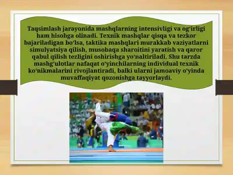 Tanlangan sport turida rejalashtirish va hakamlik faoliyati 4