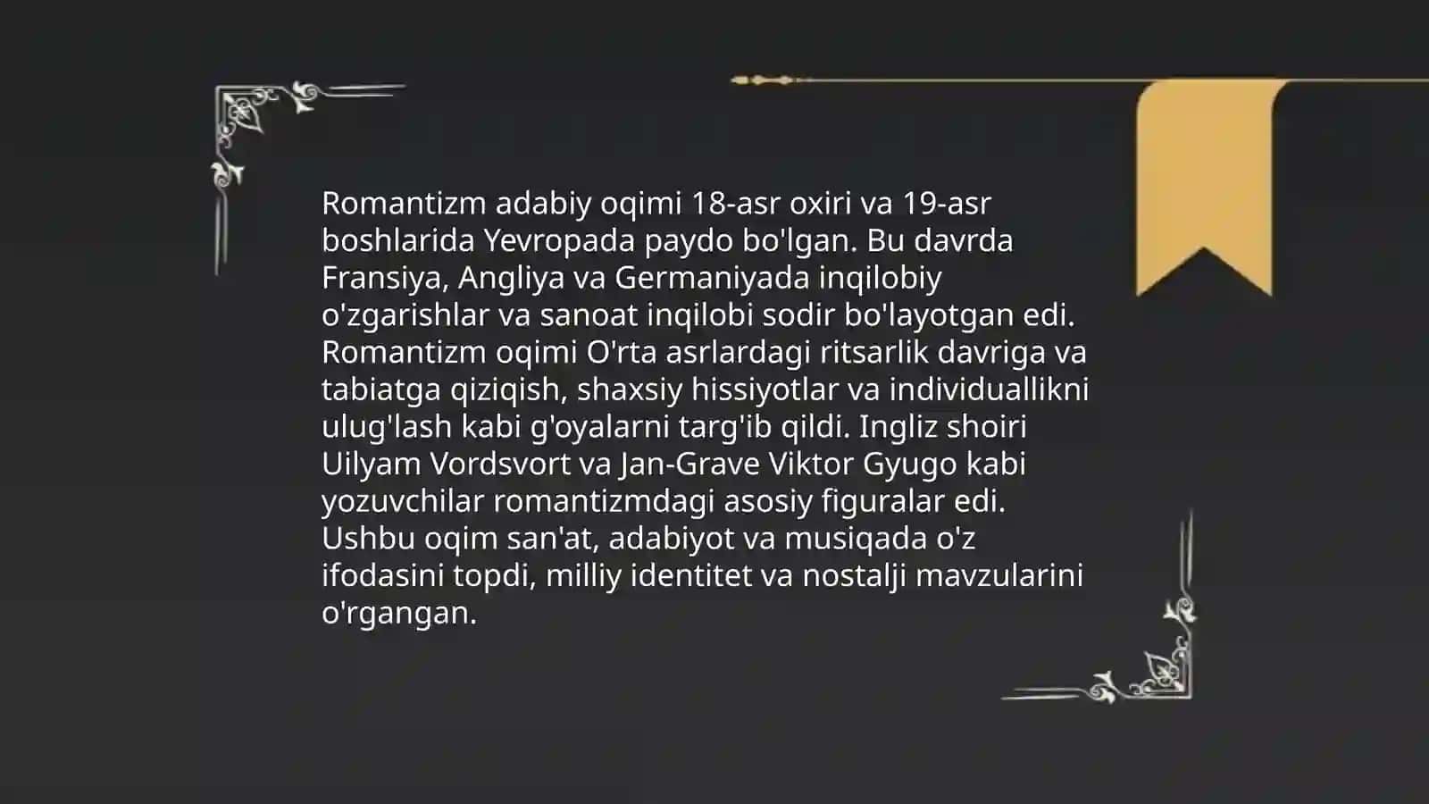 Romantizm adabiyoti 4