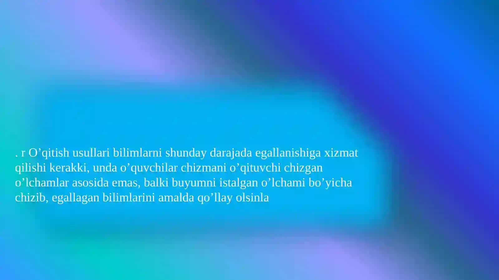 Texnologiyata’limi va Texnologik Vositalar 4