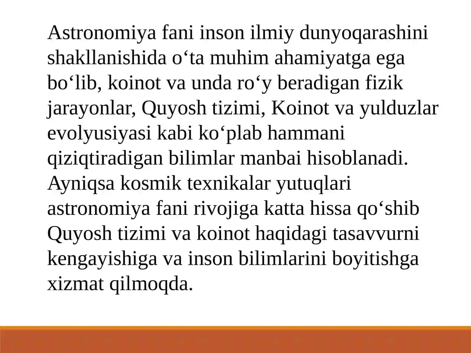 Astronomiyani axborot texnologiyalari muhitida o‘qitish metodikasi 4