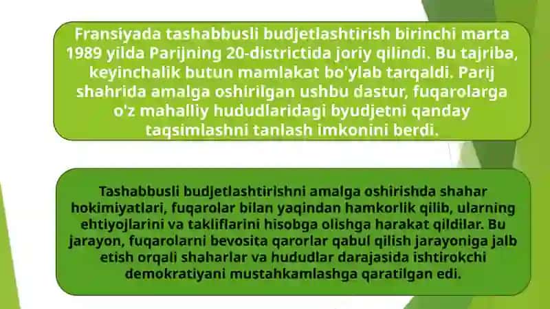 Tashabbusli budjetlashtirishning Fransiya tajribasi 4