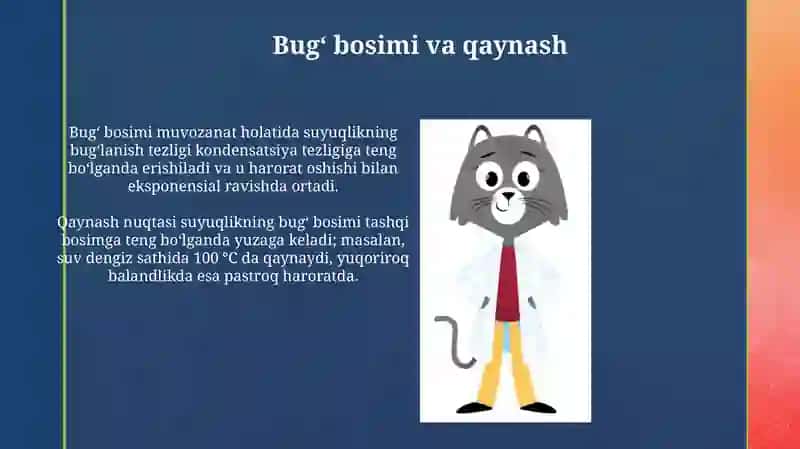 Bugʻ, Gaz va Plazma Holatlari: Taʼrif va xususiyatlar 4